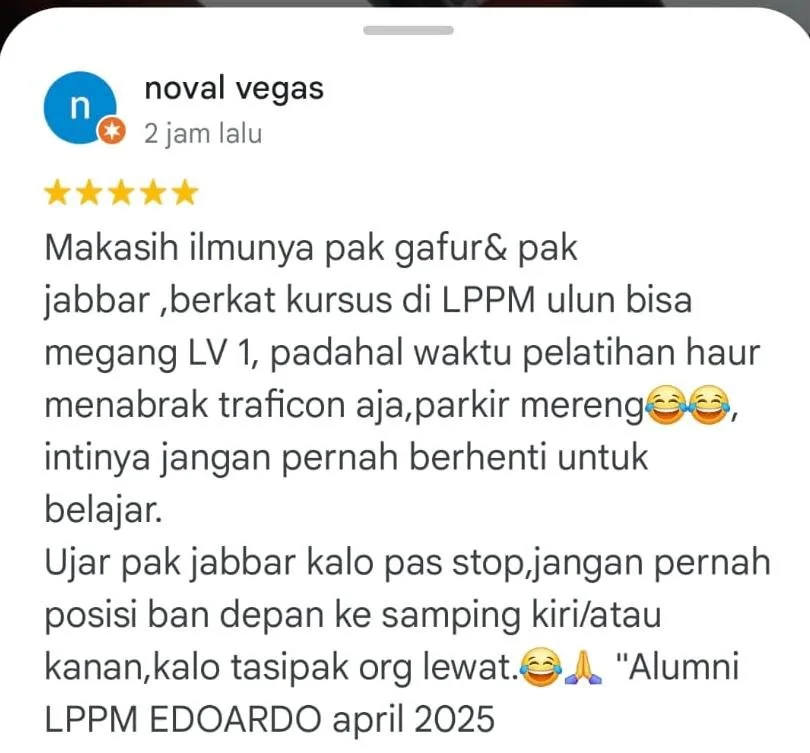 Testimoni Asli Peserta LPPM EDUARDO 05