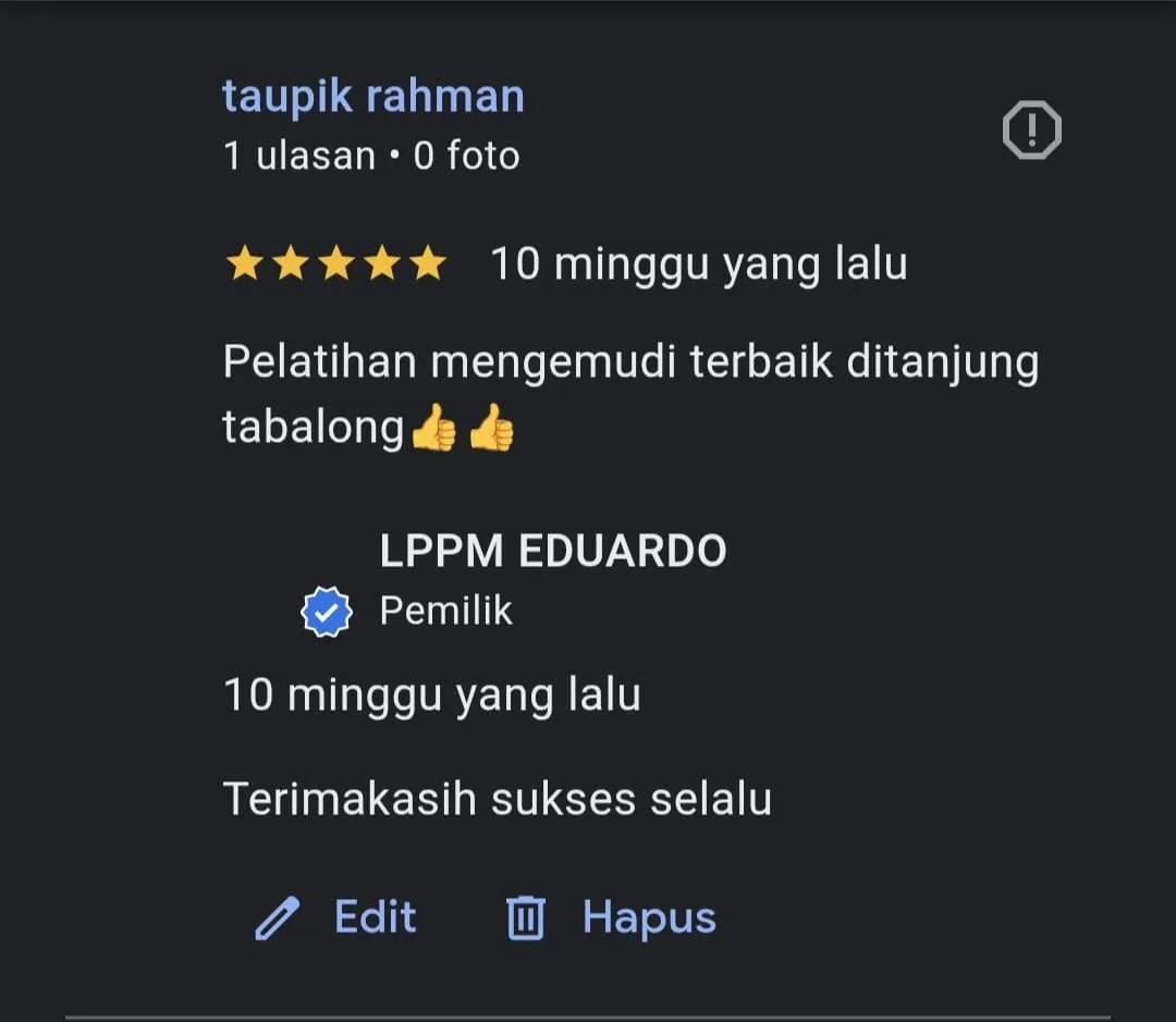 Testimoni Asli Peserta LPPM EDUARDO 07