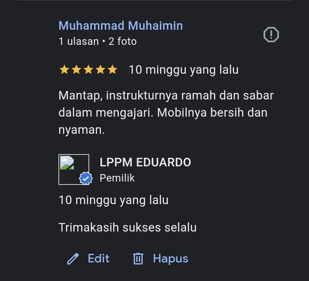 Testimoni Asli Peserta LPPM EDUARDO 09