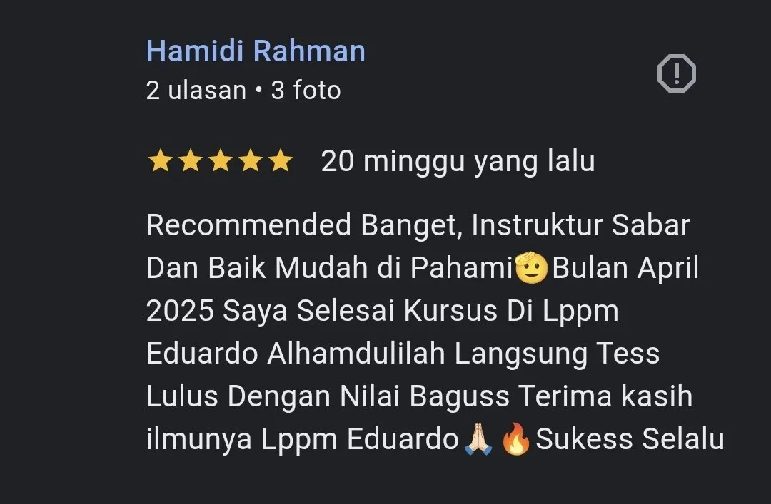 Testimoni Asli Peserta LPPM EDUARDO 10