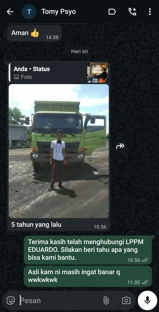 Testimoni Asli Peserta LPPM EDUARDO 17
