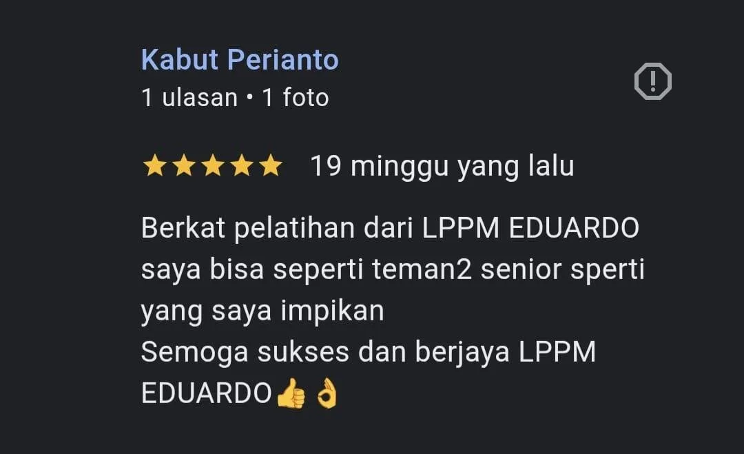 Testimoni Asli Peserta LPPM EDUARDO 35